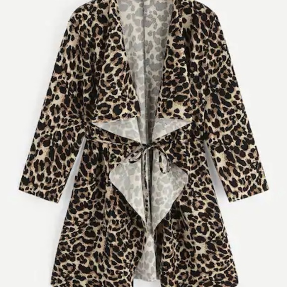 Tops - ❗️1 LEFT❗️ Boho Waterfall Leopard Cardigan Casual